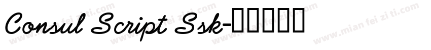 Consul Script Ssk字体转换